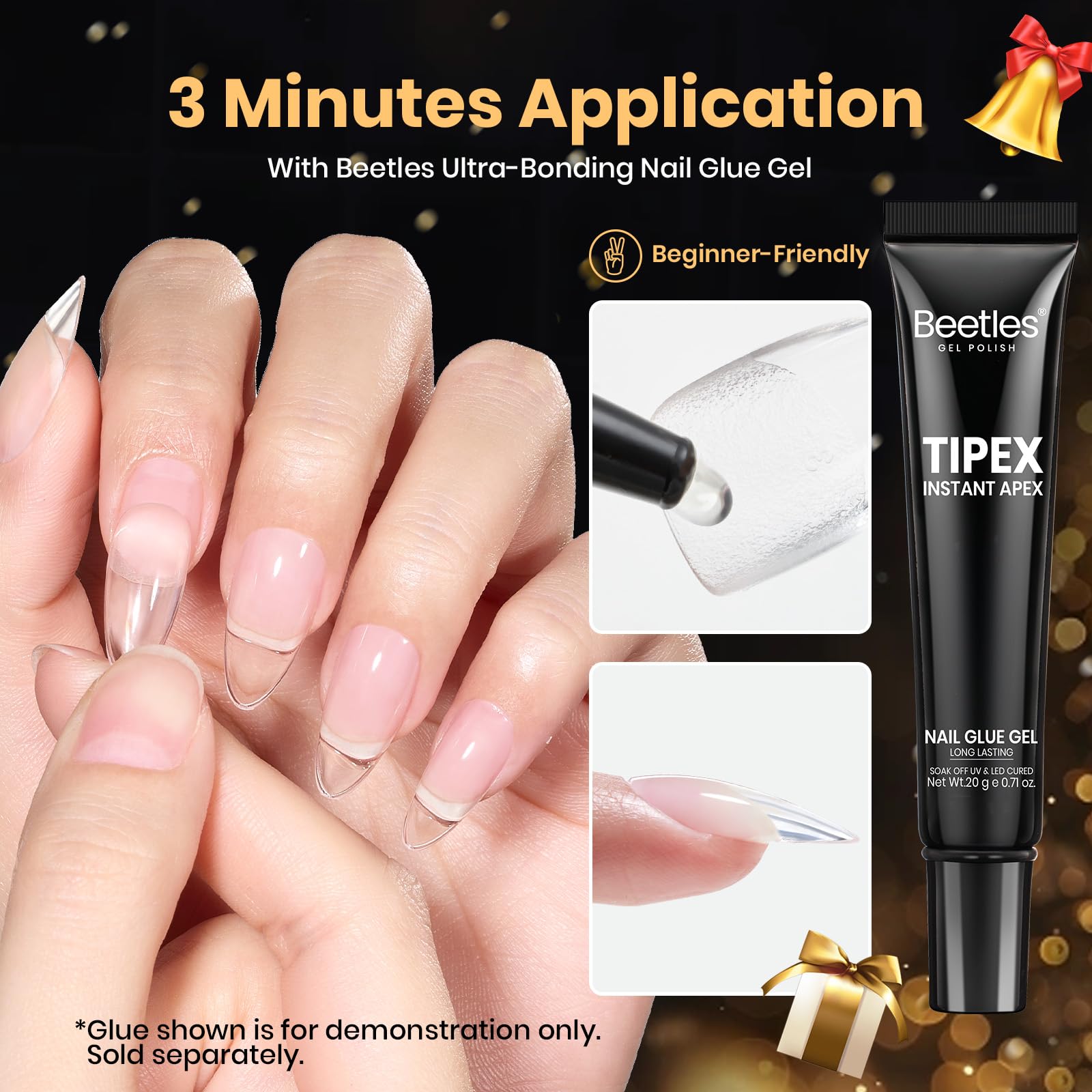 Beetles Tipex Lite 96-piece set covers versatile nail design options