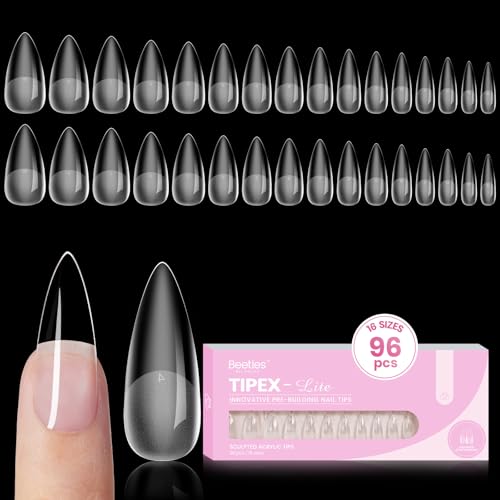 Beetles Tipex Lite apex nail tip profile for natural fit and seamless blend
