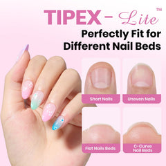 Beetles Tipex Lite 16 sizes ensure precise fit for varied nail beds
