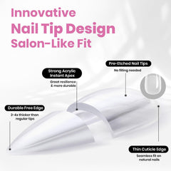Beetles Tipex Lite apex tips pre-etched for easy application