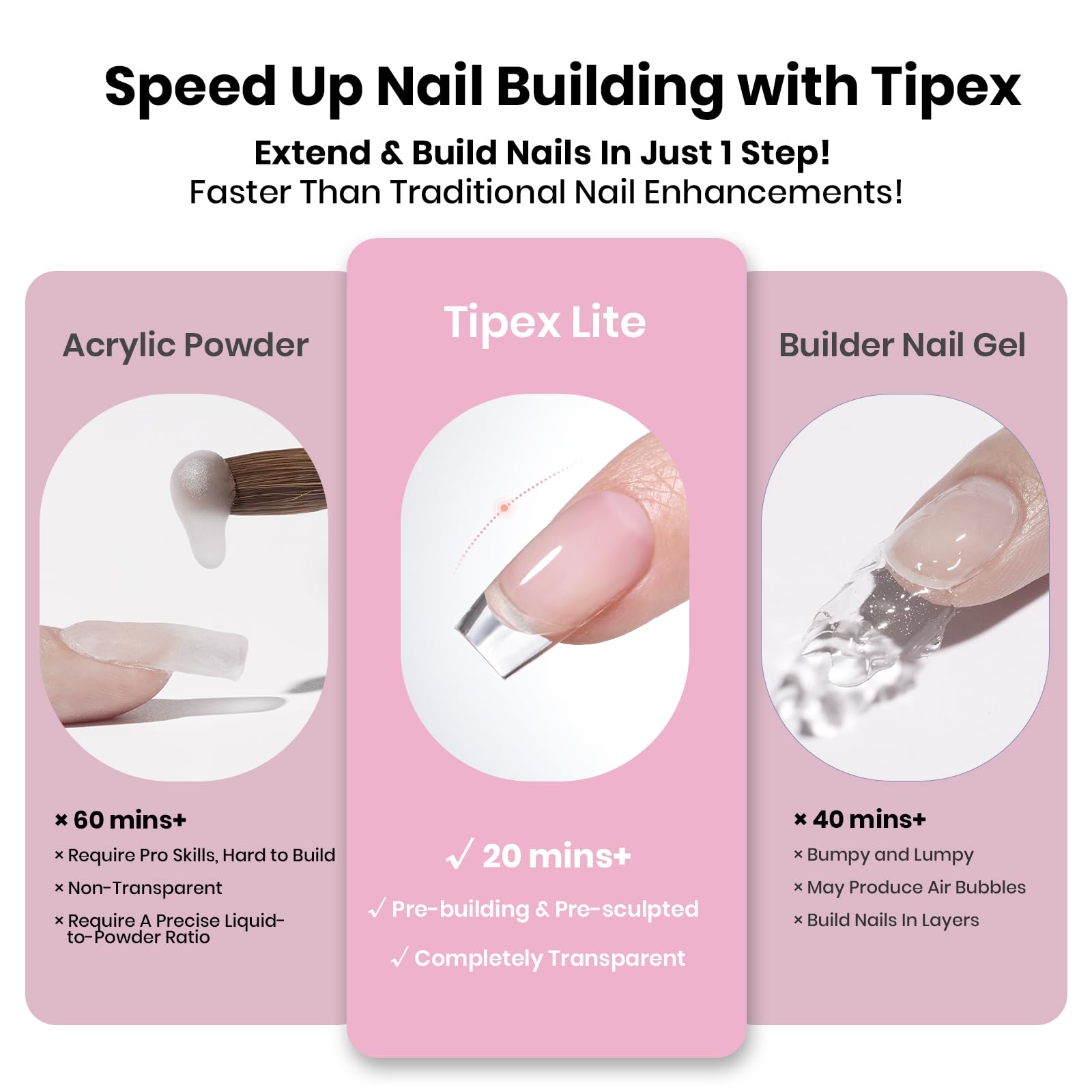 Beetles Tipex Lite beginner-friendly tips simplify at-home manicure projects