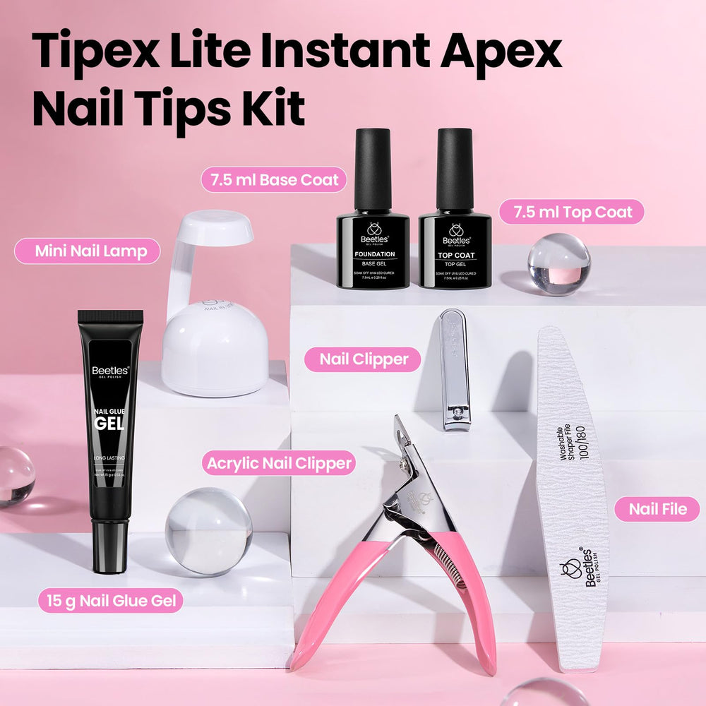 Beetles Tipex Lite nail clipper and cuticle nipper for precise upkeep.