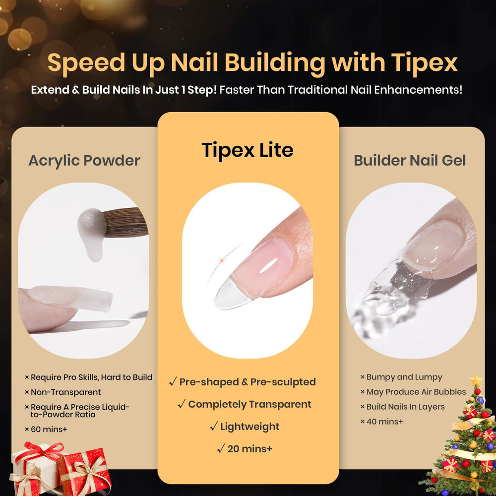 Beetles Tipex Lite salon-strength at-home durability without extra bulk
