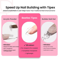 Beetles Tipex nail file with precise shaping for smooth edges.