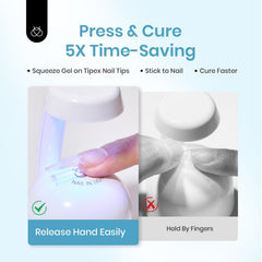 Beetles Tipex Nail Glue 20g glue-dispense demonstrates controlled gel flow for reliable adhesion.