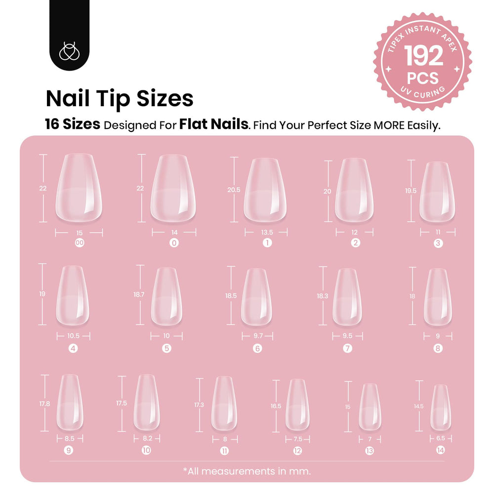 Beetles Tipex pre-etched apex detail for fast manicures.