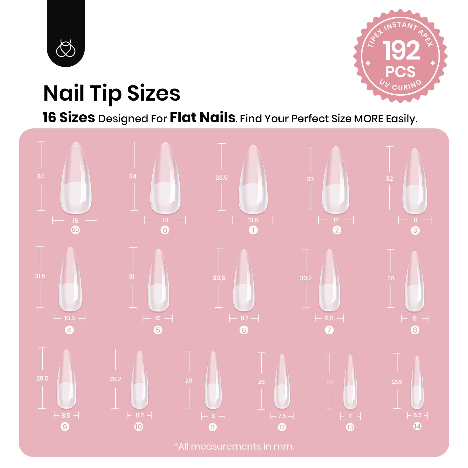 Beetles Tipex pre-etched apex-structure tips with built-in strength.
