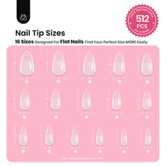 Beetles Tipex pre-etched base nail tips save prep time and ensure fit.