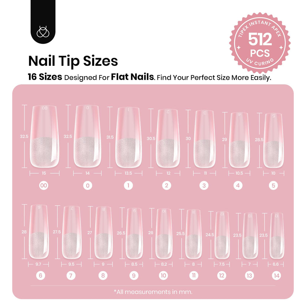 Beetles Tipex pre-etched base tips reduce prepping time for smooth results.