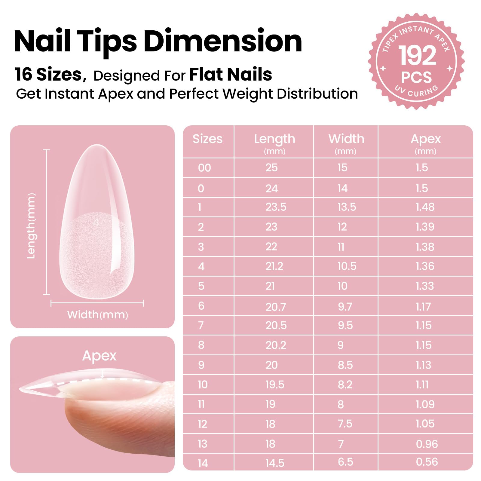 Beetles Tipex professional-use tips ideal for salon-grade home manicures.