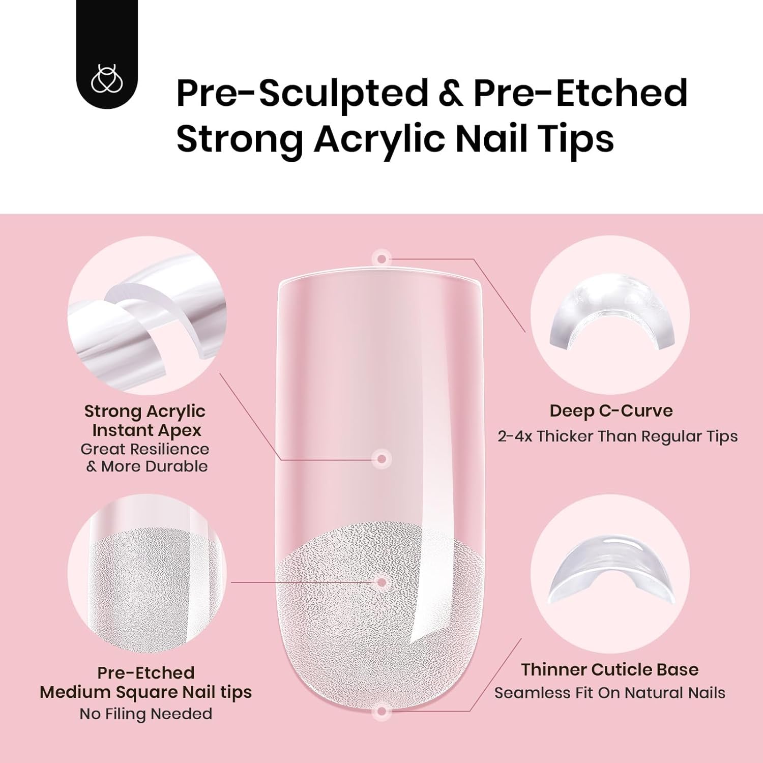 Beetles Tipex textured tips improve adhesion with enhanced friction during placement.