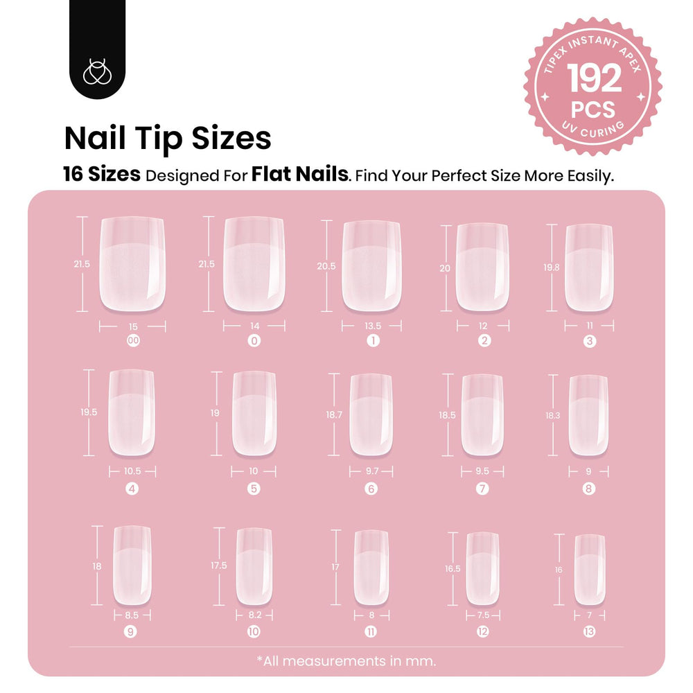 Beetles Tipex thick apex tips offer strong hold for long-lasting manicures