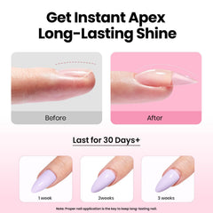 Beetles Tipex thick apex tips highlight strong extensions for lasting wear