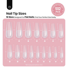 Beetles Tipex thick clear full-cover tips offer durable, long-wearing results.