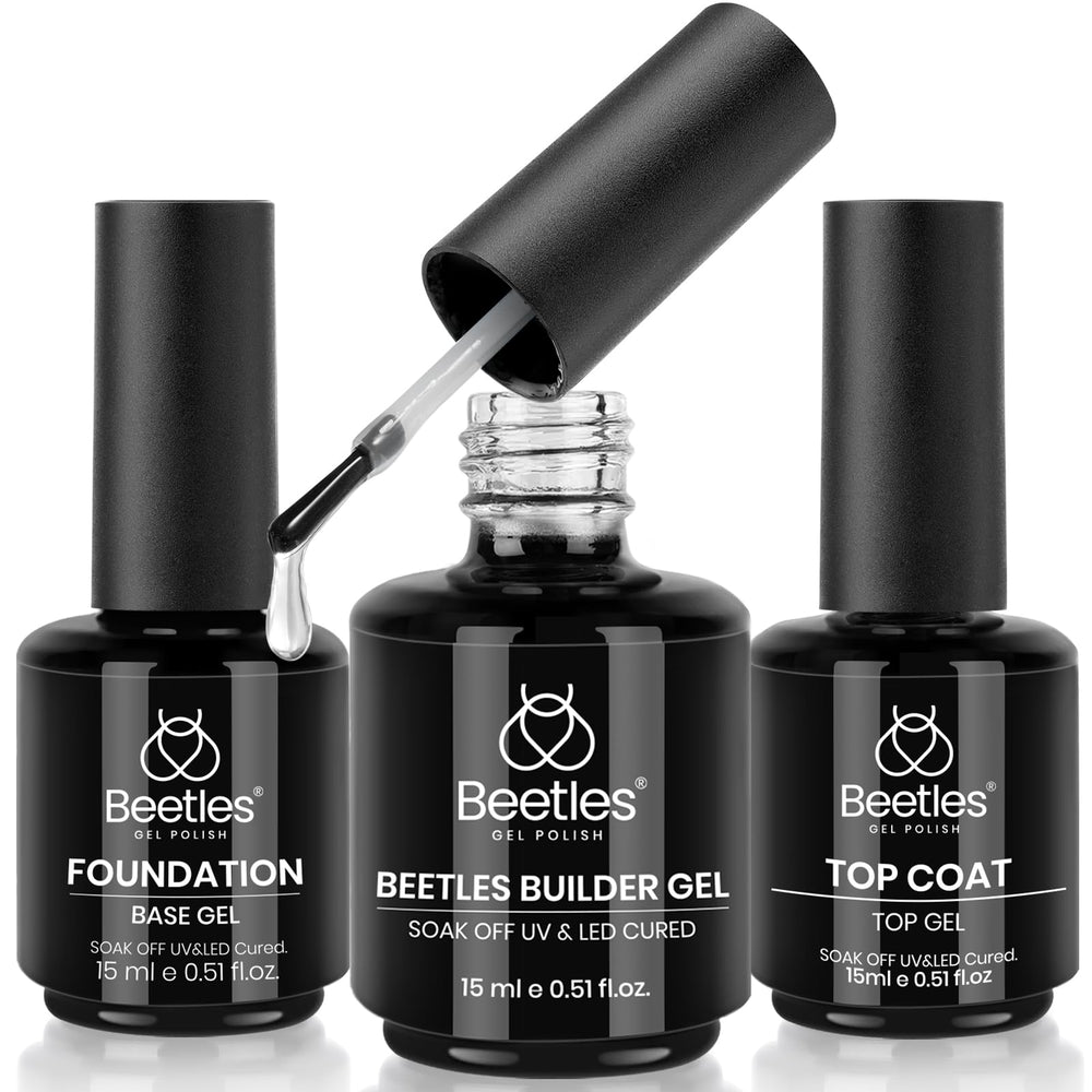 Beetles Top Coat 15ml delivers a glossy, durable shine.