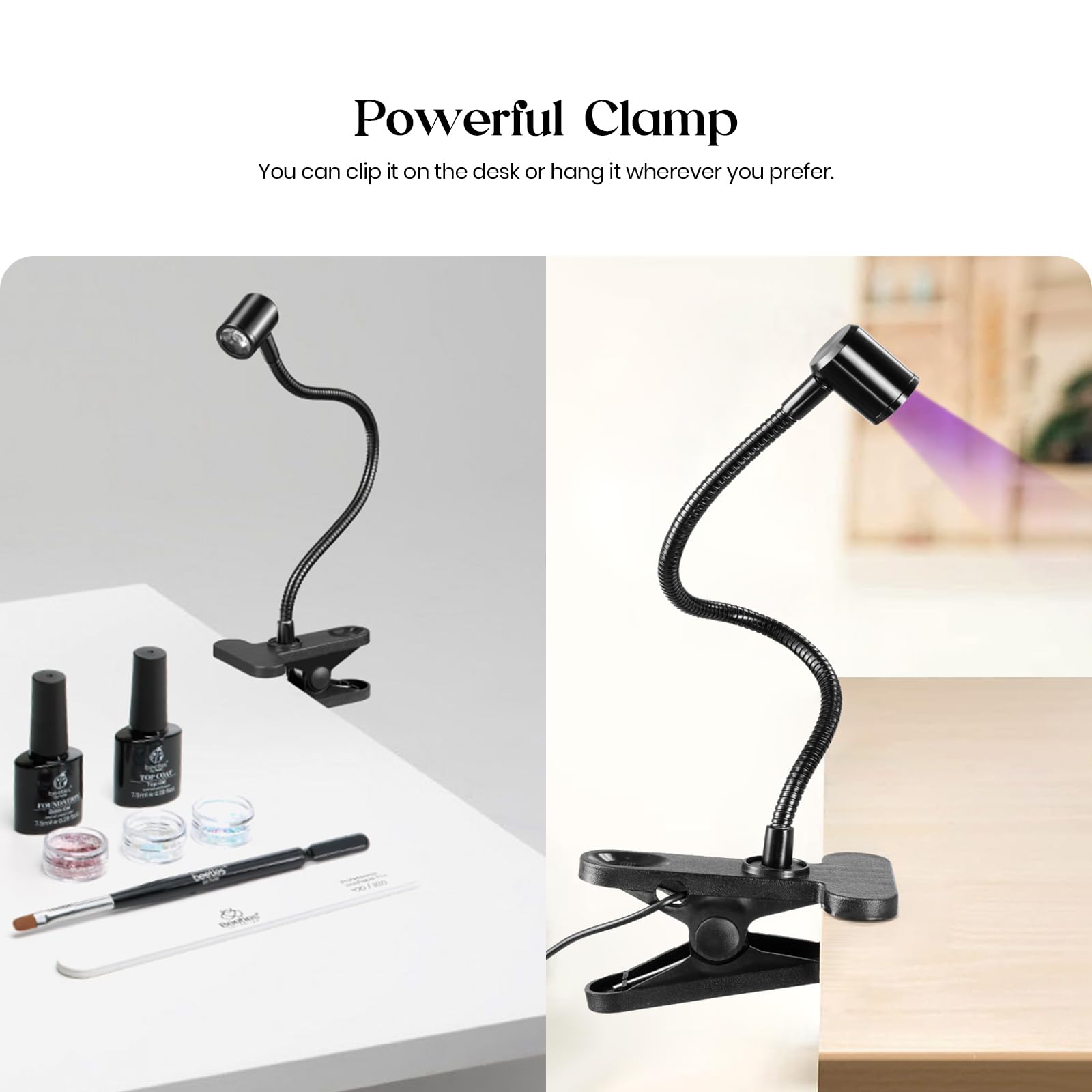 Beetles UL-certified nail lamp emitting 395nm light for safe gel curing