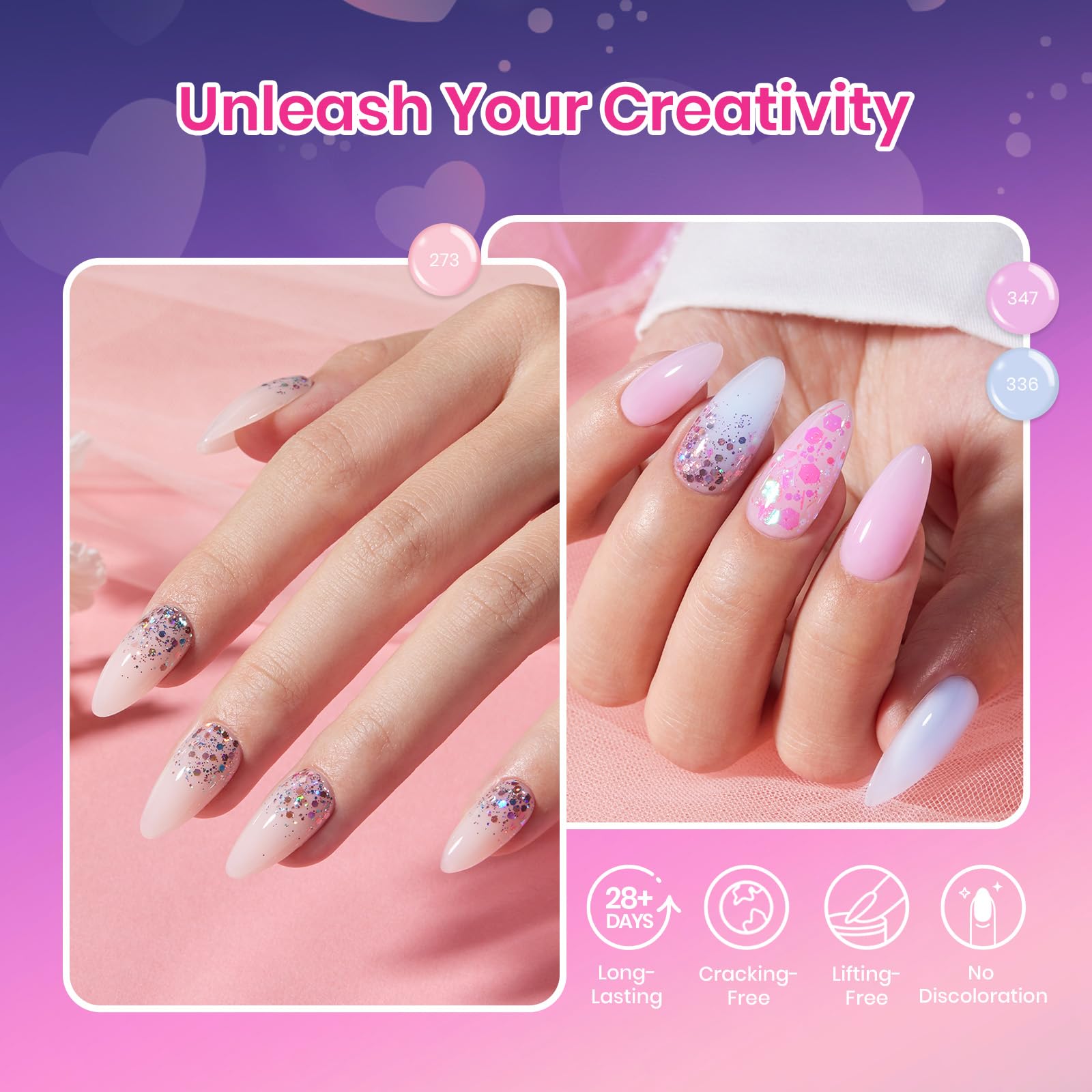 Beetles UV lamp included for fast professional gel nails at home.