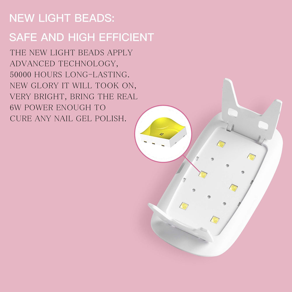 Beetles UV light offers low-heat curing to protect hands during sessions.