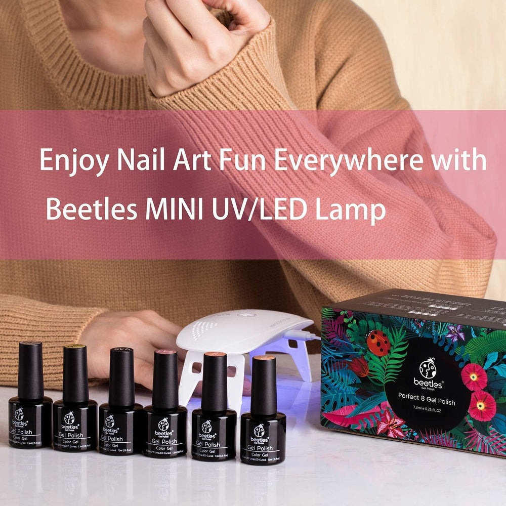 Beetles UV light ideal for travel or salon use, enabling quick gel nail art.