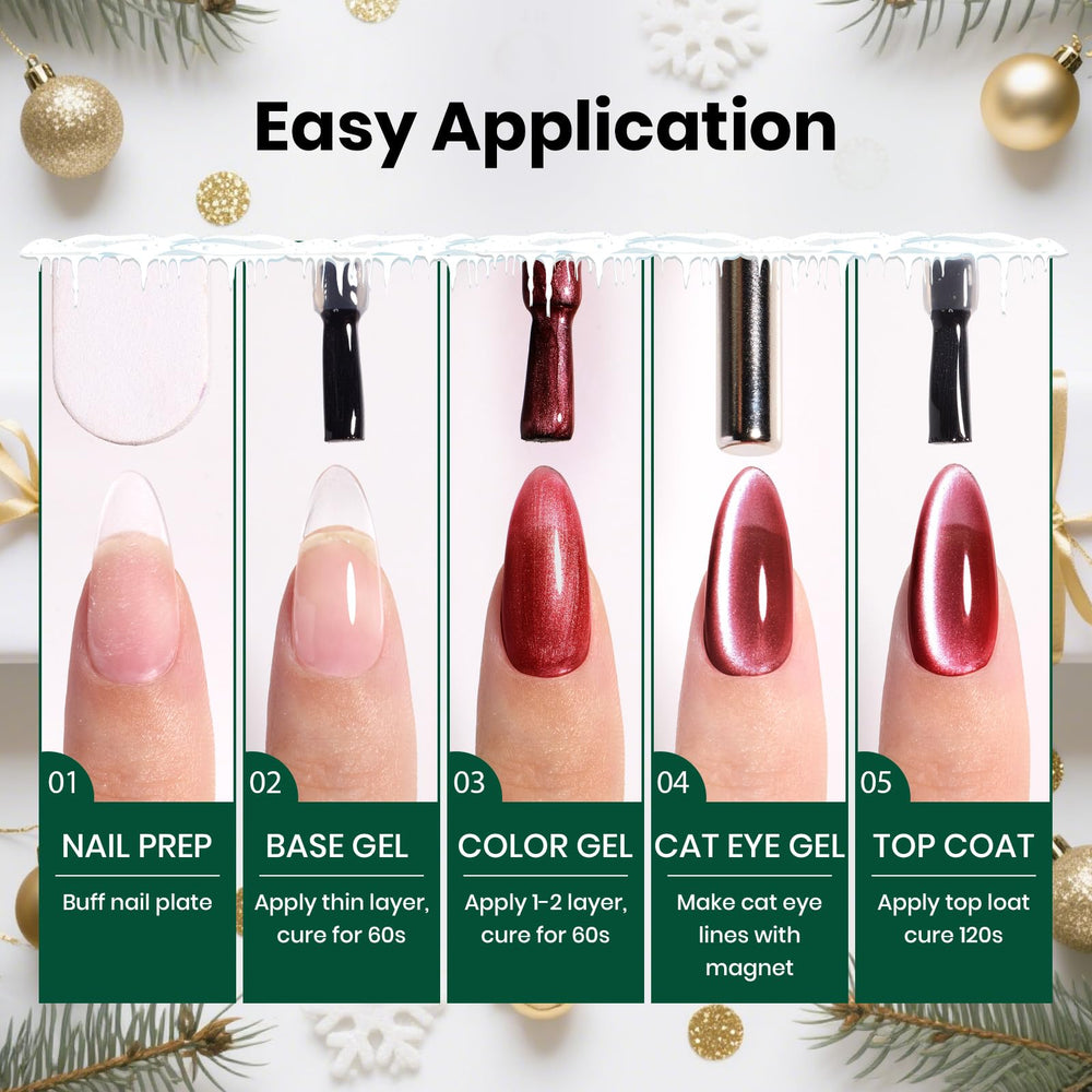 Beetles Velvet Starlight Cat Eye Chocolate presents warm-toned magnet trance for cozy looks.