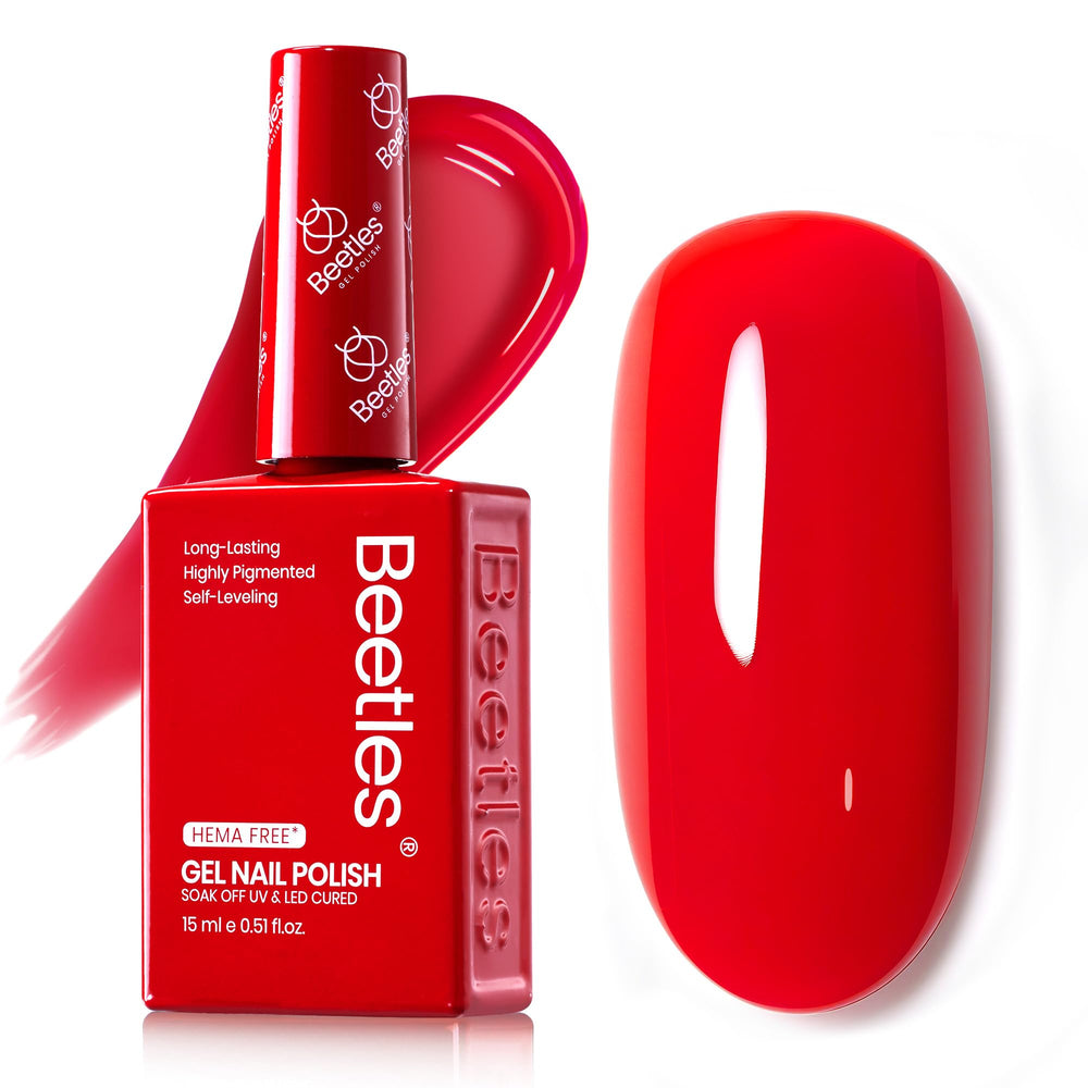 Beetles Vernis Gel Rouge: couleur adaptée à toutes occasions