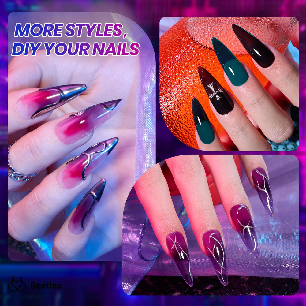 Beetles Vivid Noel jelly polish green bottle for vibrant holiday accents