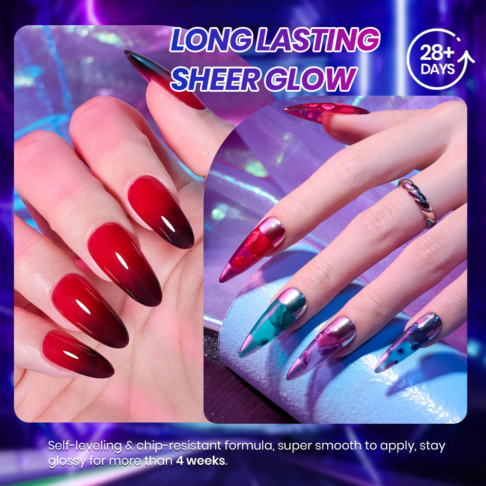 Beetles Vivid Noel jelly polish red bottle for bold candy like sparkle