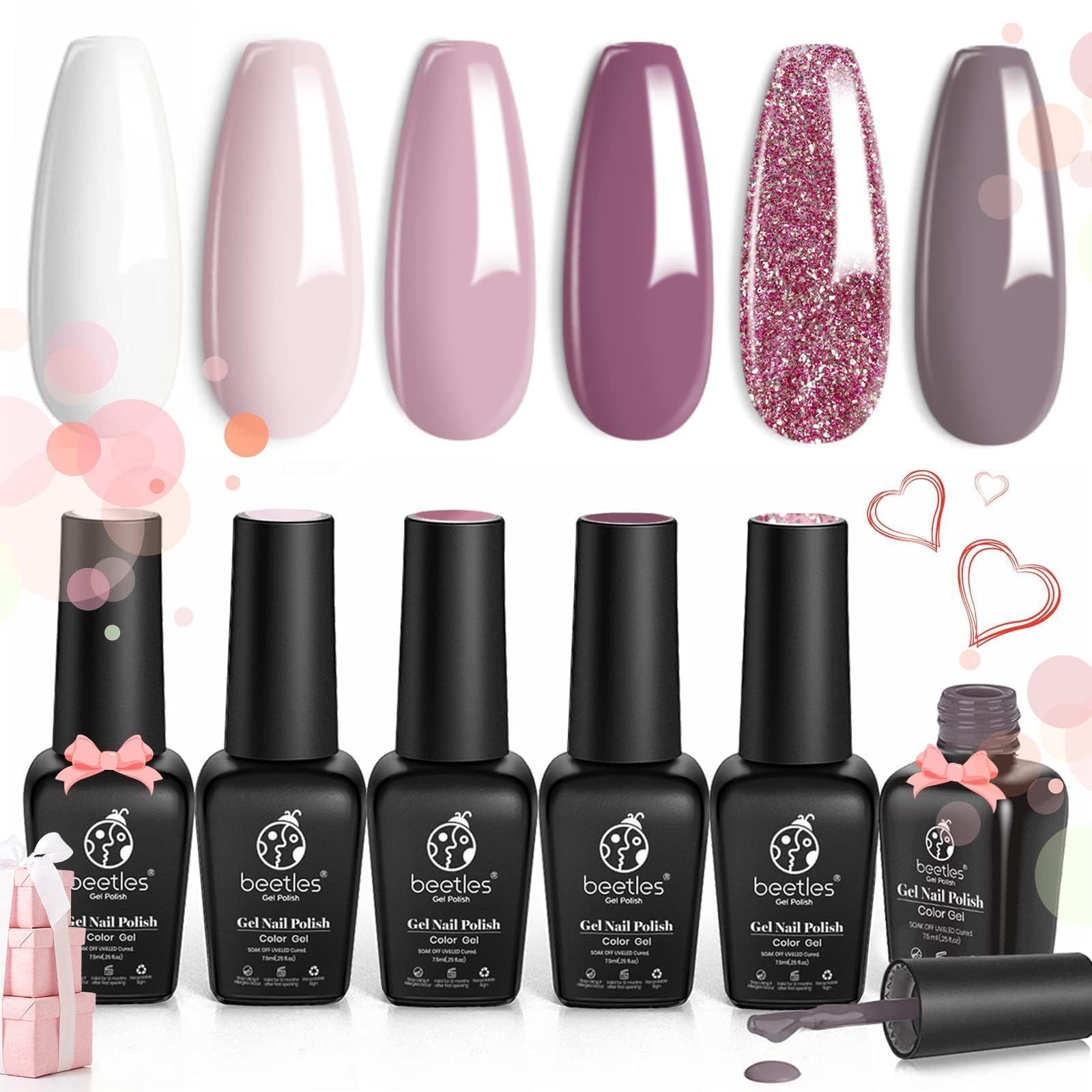 Beetles glitter shade adds subtle sparkle ideal for special occasions and photos.