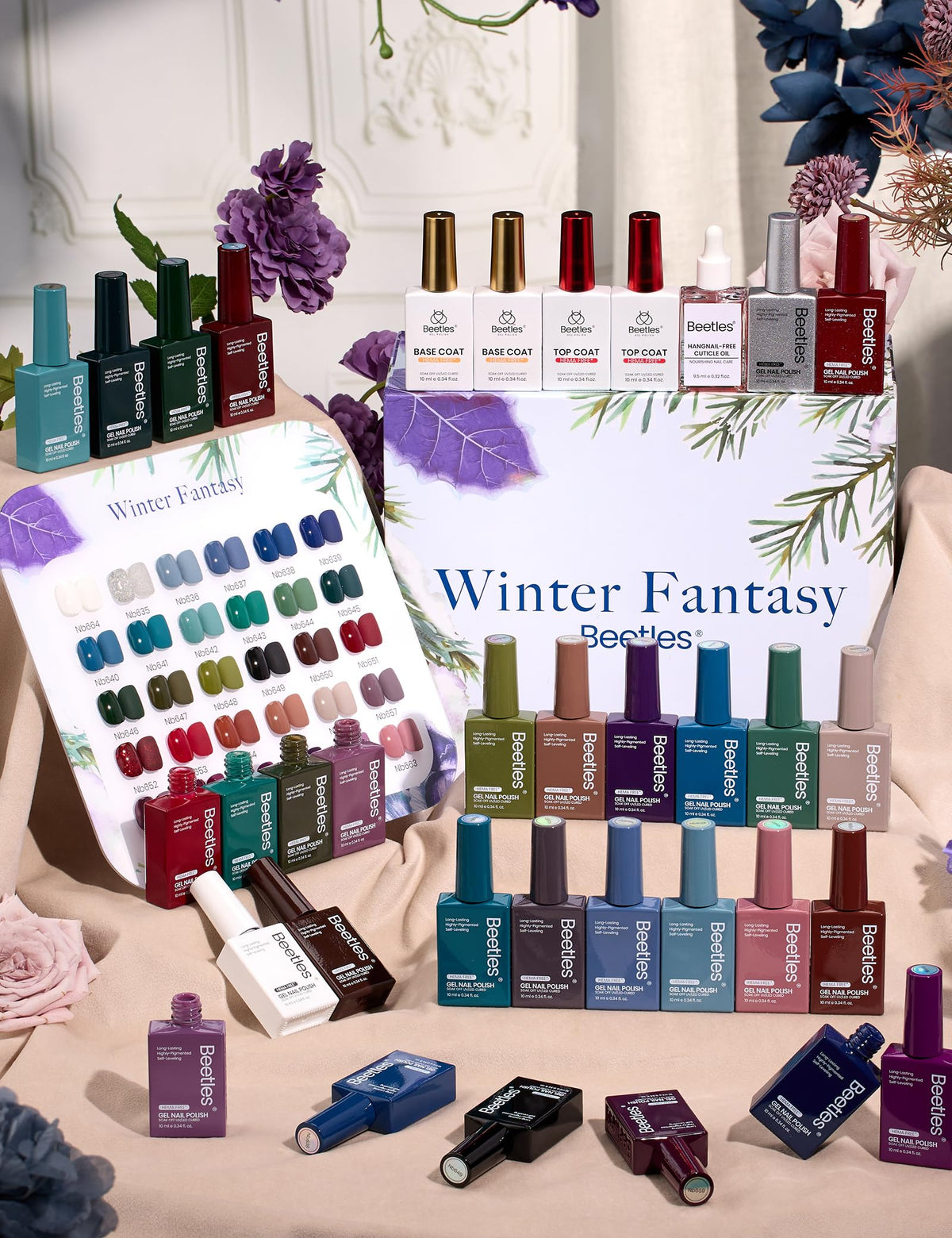 Beetles Winter Gel Polish berry red bottle shows bold color for festive nails