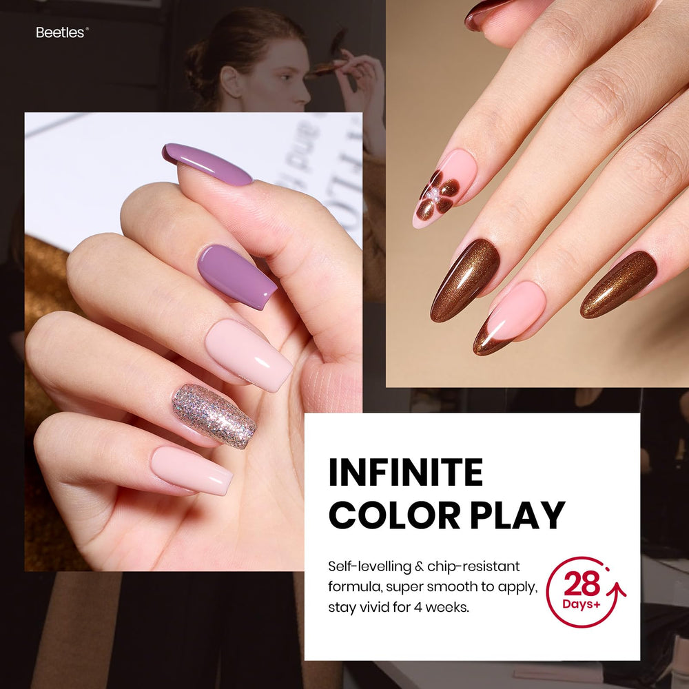 Beetles Winter Gel Nail Polish Basecoat Primer close-up demonstrates durable base for manicures