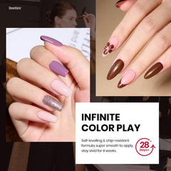 Beetles Winter Gel Nail Polish Basecoat Primer close-up demonstrates durable base for manicures