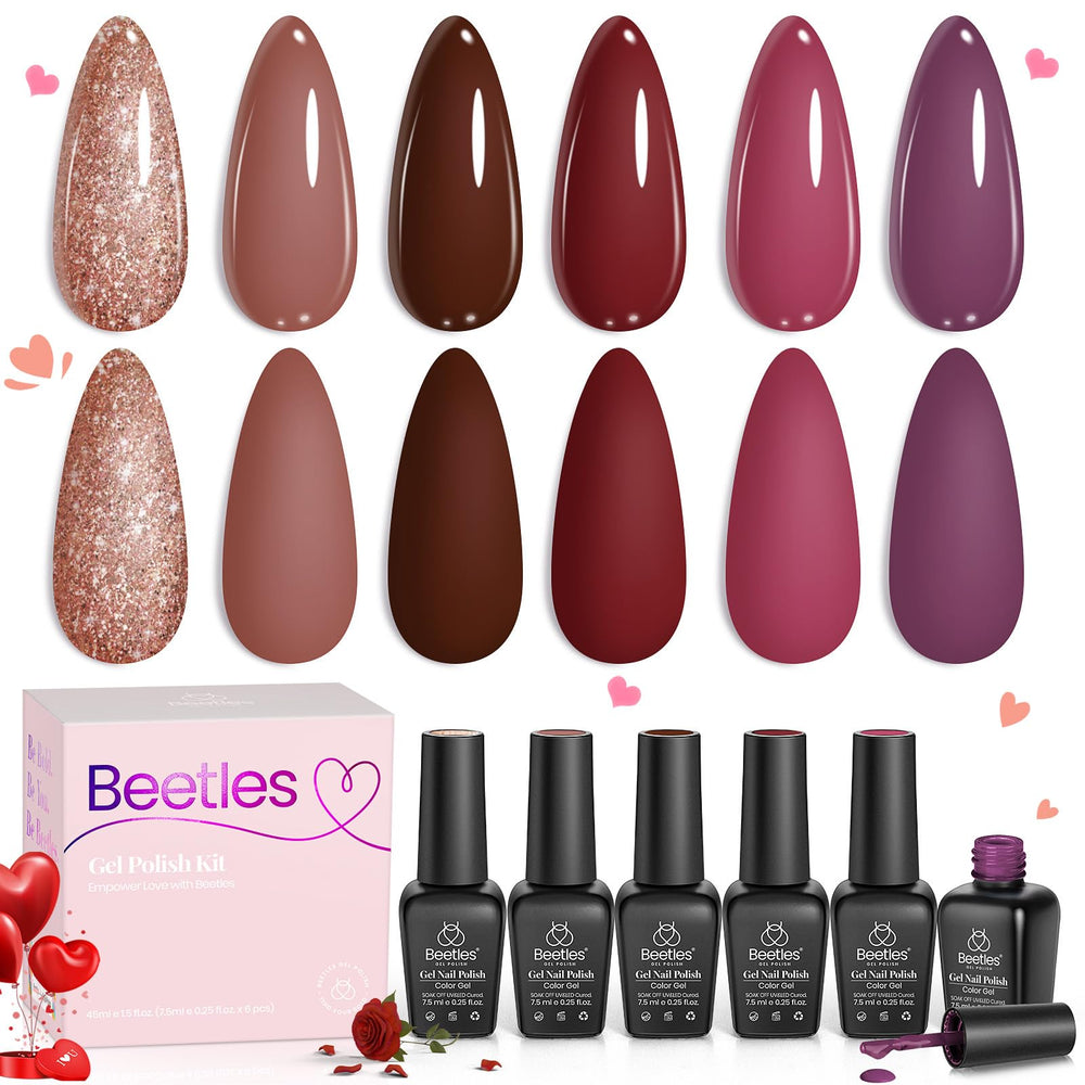 Beetles Winter Gel Nail Polish Set gift packaging suitable for gifting