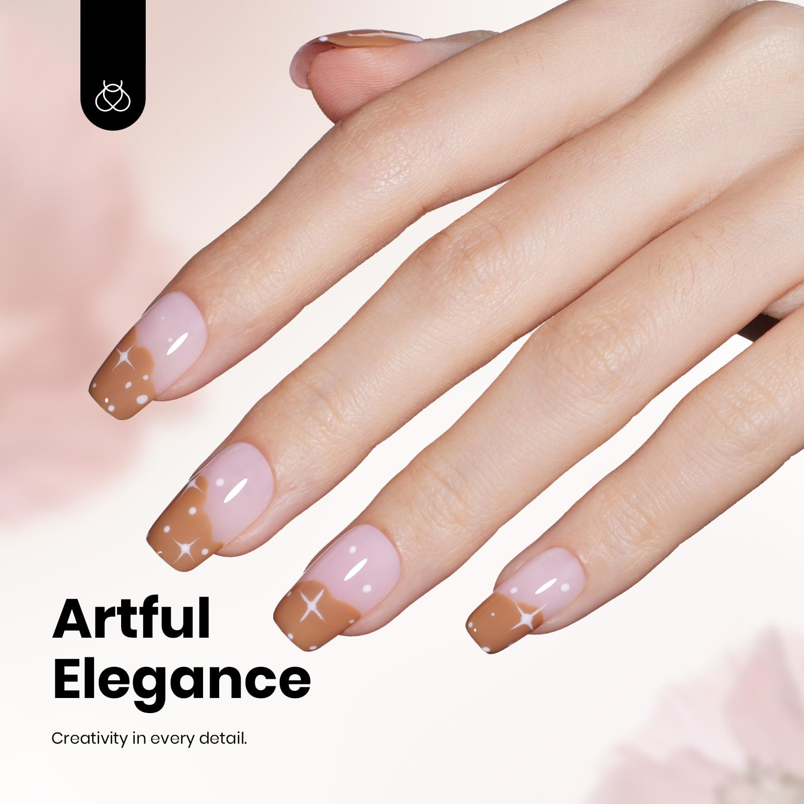 Beetles Winter Gel Polish caramel nail swatches illustrate at-home manicure ease