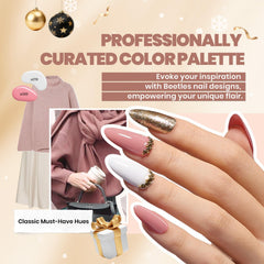 Beetles Winter Gel Polish Kit included nail tools for a complete home manicure