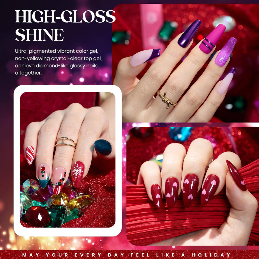 Beetles Winter Gel Polish mini bottles 5ml ready for quick DIY manicures and color mixing.