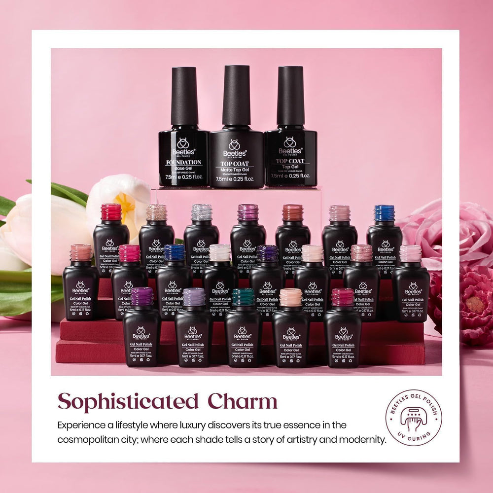 Beetles base coat in gel polish kit for lasting adhesion