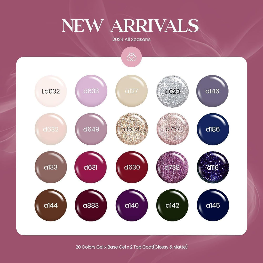 Beetles Winter Gel Polish Set color collection for cozy winter outfits