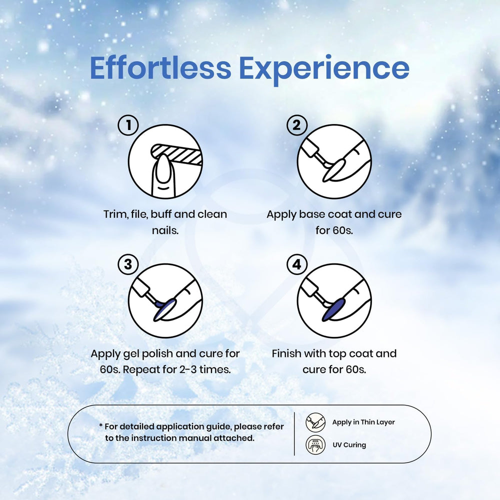 Beetles Winter Gel Polish set diy-holiday-kit enables at-home salon-style nails.