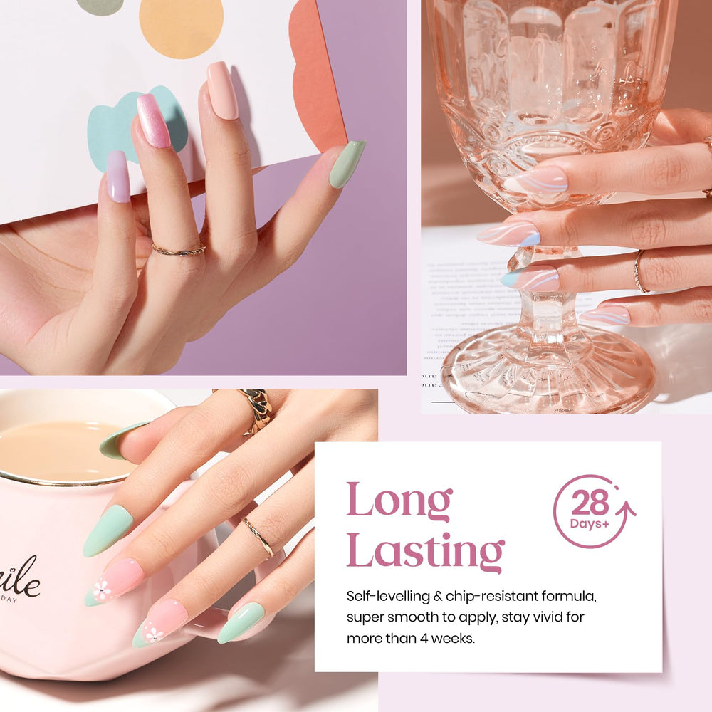 Beetles Winter top coats in glossy and matte finishes for customized shine and longevity.