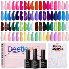 Beetles Winter Gel Polish Set Verse of Flower bottles showcase rich fall shades for elegant nails.