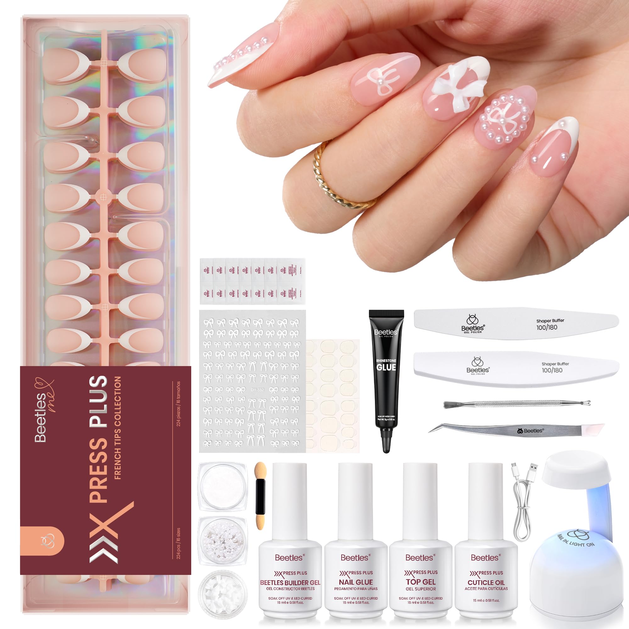 Beetles X Press Gel Nail Kit box for easy at-home manicures.