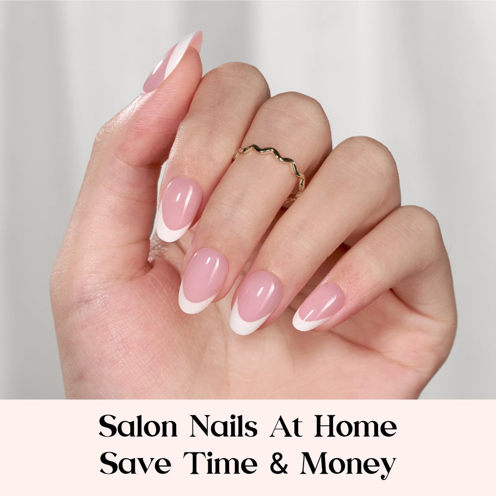 Beetles X Press Plus extra-short nails close-up highlighting compact shape.
