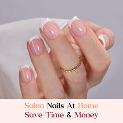 Beetles X Press Plus Glow French builder top coat demonstrates long-lasting shine