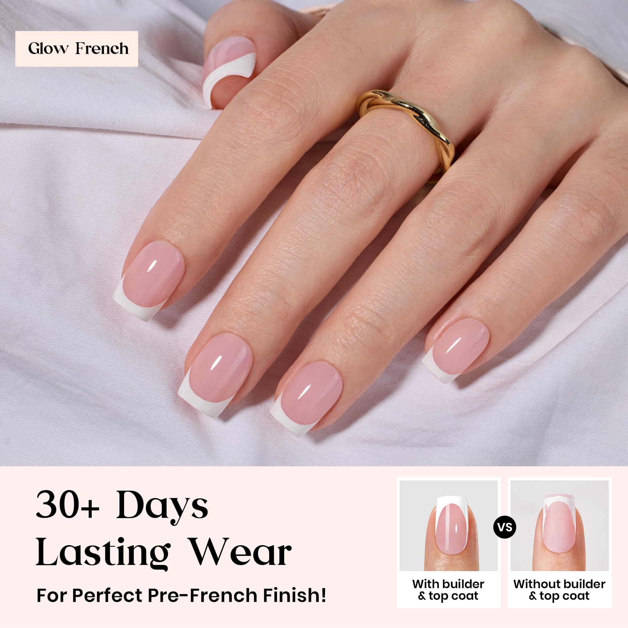 Beetles X Press Plus Glow French kit contents highlight beginner-friendly press-on nails