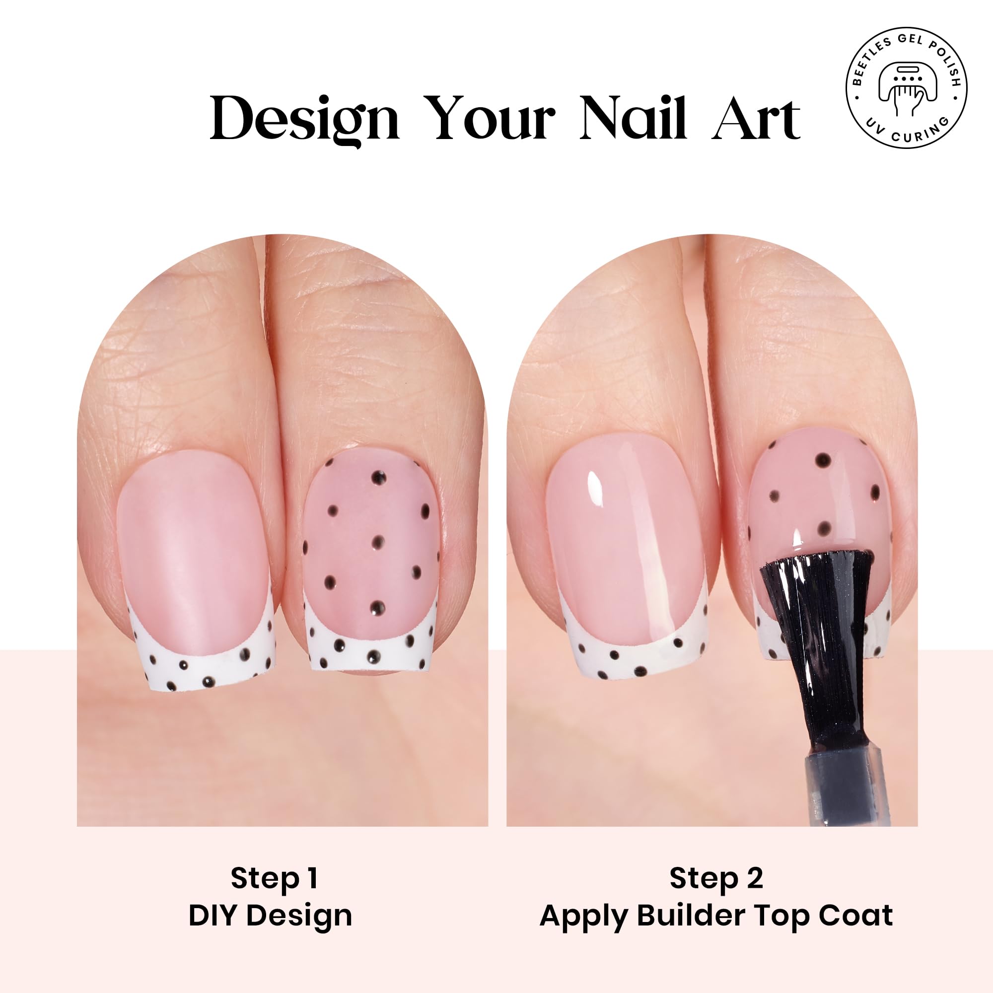 Beetles X Press Plus Glow French mini nail lamp enables quick at-home curing