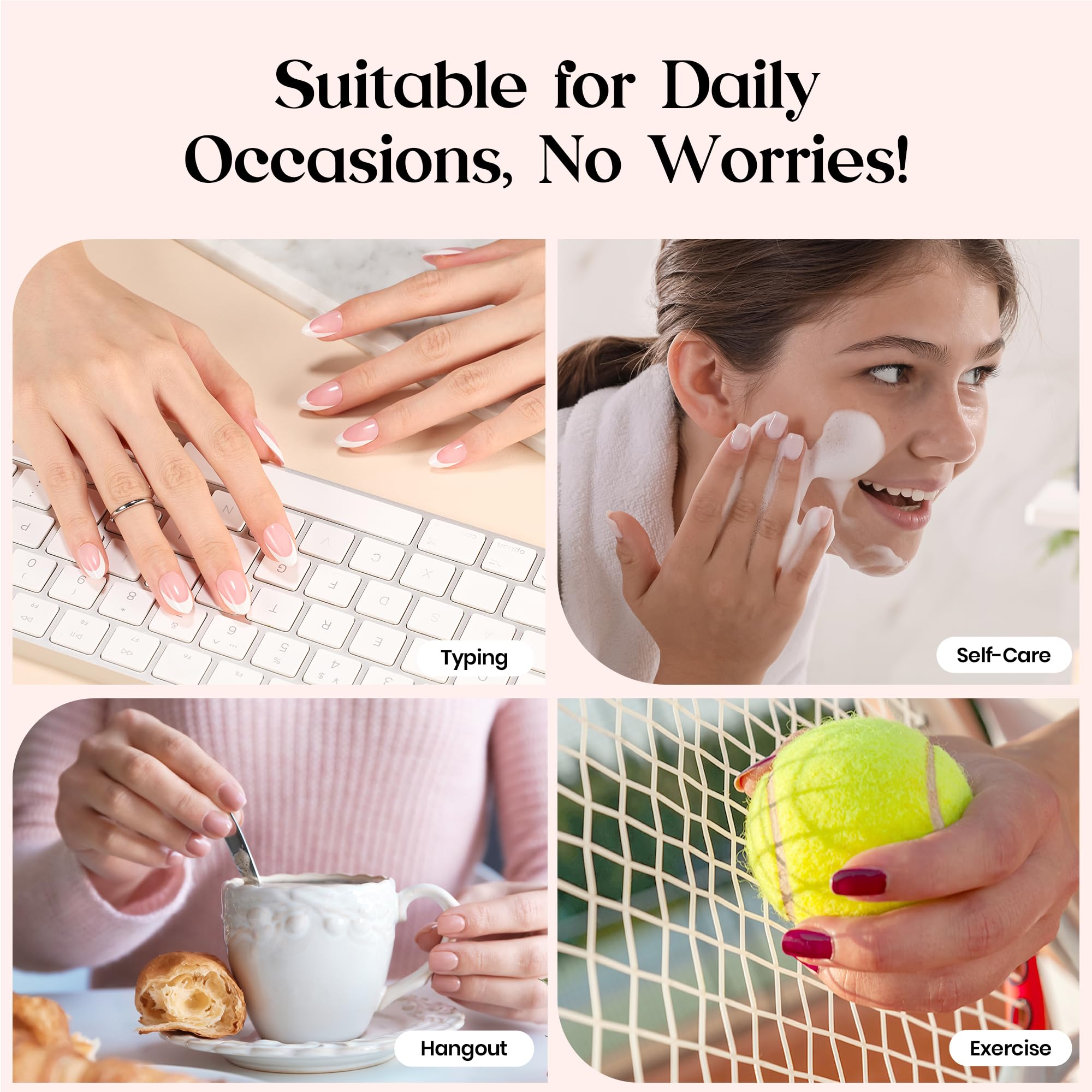 Beetles X Press Plus Glow French press-on nails for on-the-go manicures
