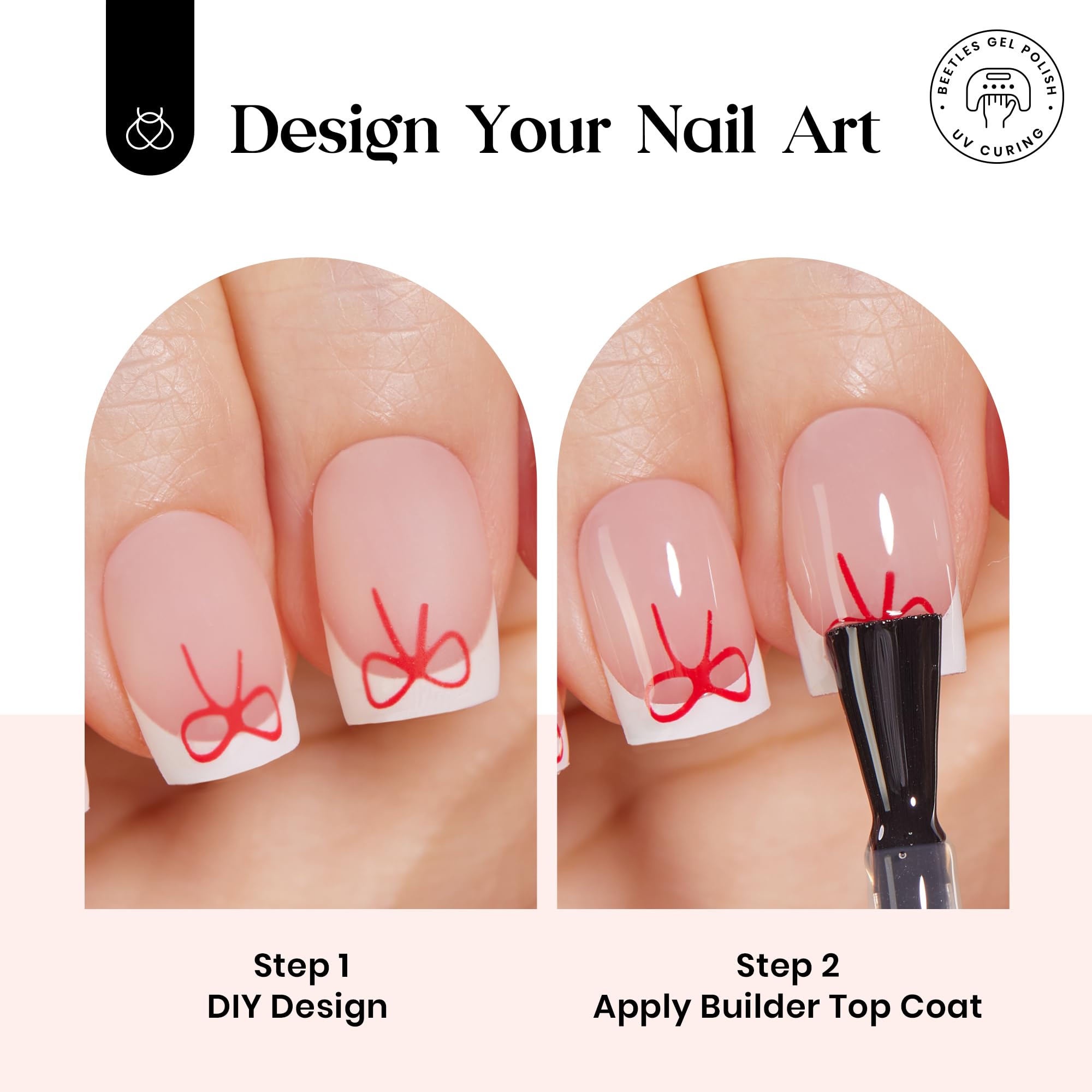 Beetles X Press Plus On Nails Kit nail pusher for precise prep