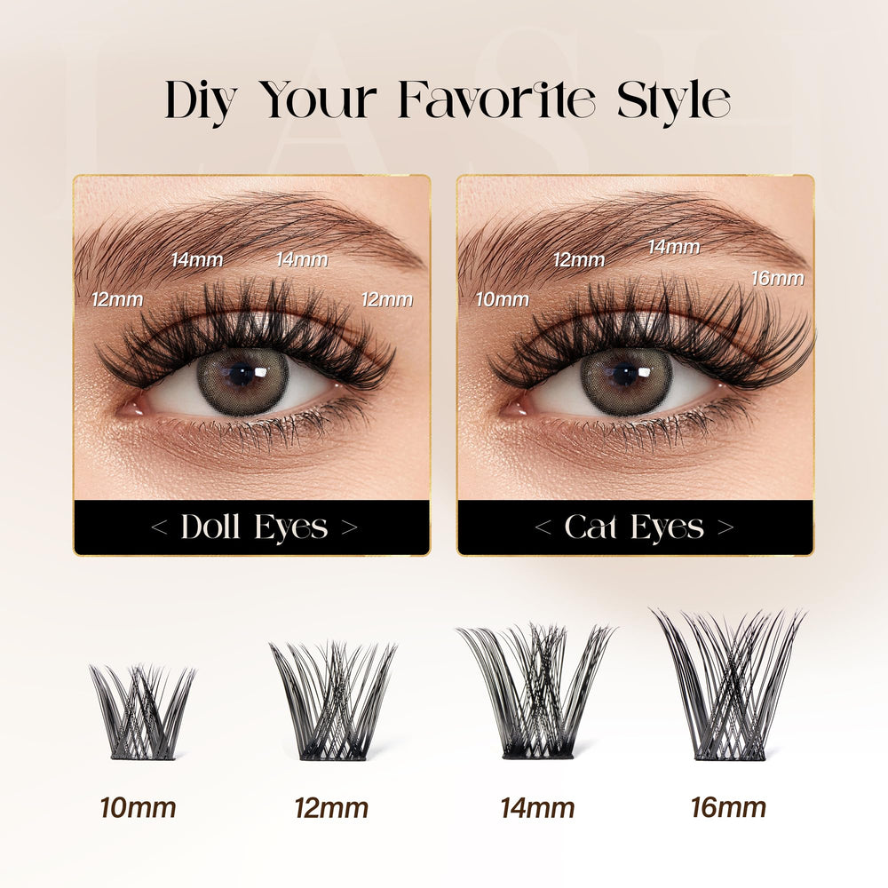 BEFER BEAUTY DIY lashes step-by-step image demonstrating beginner-friendly steps
