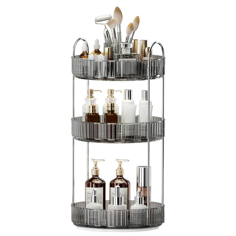 BEFSOP 360° rotating organizer top view for convenient daily cosmetics access.
