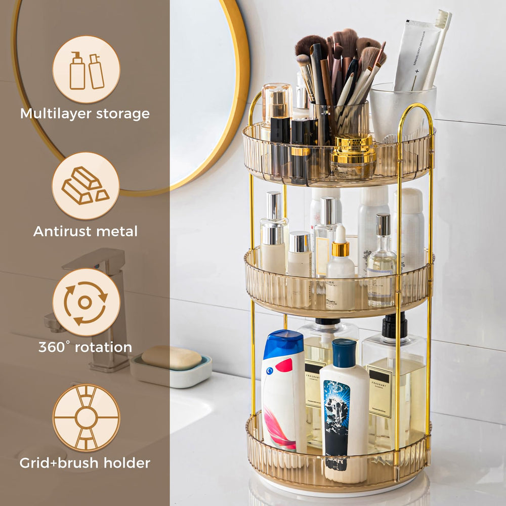 BEFSOP spacious vanity keeps cosmetics, jewelry, and essentials organized.